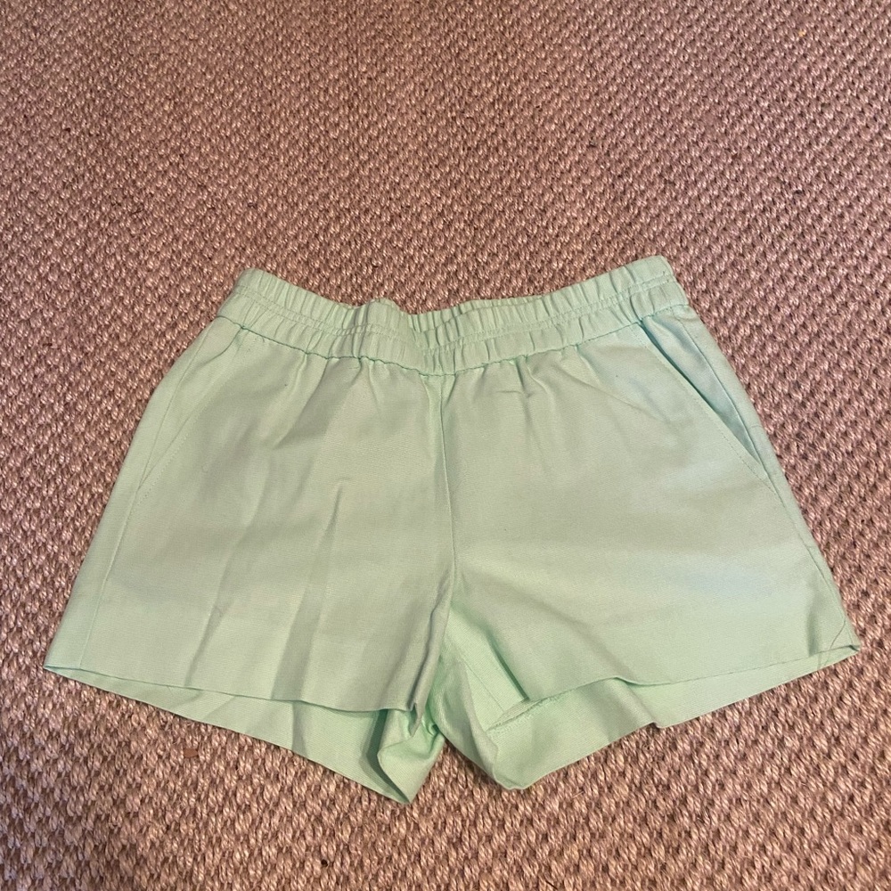 J Crew Pastel Green Cotton shorts